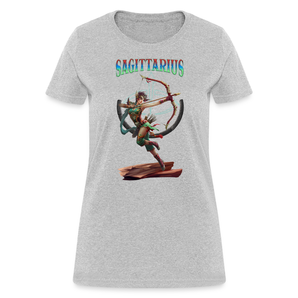 Astral Sagittarius Women's T-Shirt - heather gray