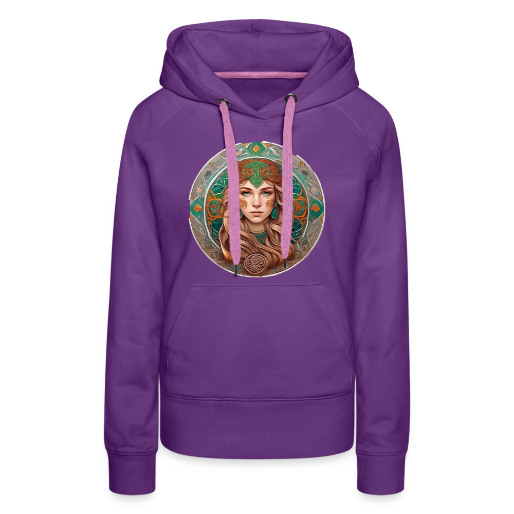 Women’s Mythical Virgo Premium Hoodie - purple 