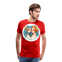 Thumbnail for Men's Symbol Gemini Premium T-Shirt - red