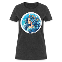 Thumbnail for Women's Symbol Aquarius T-Shirt - heather black