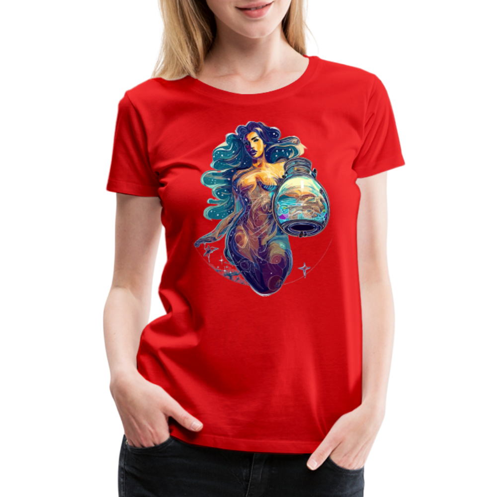 Women’s Mythical Aquarius Premium T-Shirt - red