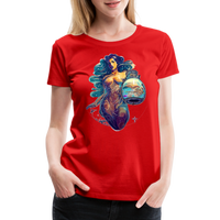 Thumbnail for Women’s Mythical Aquarius Premium T-Shirt - red