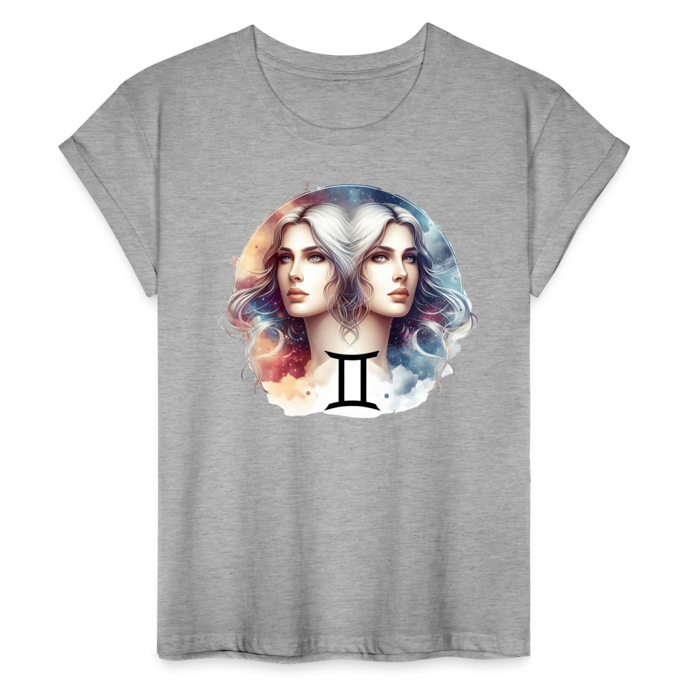 Women's Mythical Gemini Relaxed Fit T-Shirt - heather gray