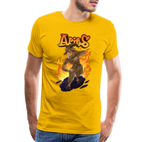 Thumbnail for Men's Fiery Aries Premium T-Shirt - sun yellow