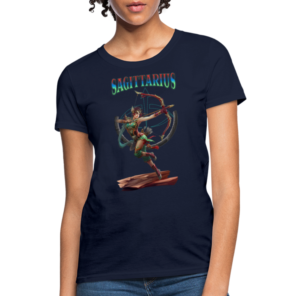 Astral Sagittarius Women's T-Shirt - navy