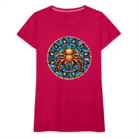 Thumbnail for Women’s Mosaic Cancer Premium T-Shirt - dark pink