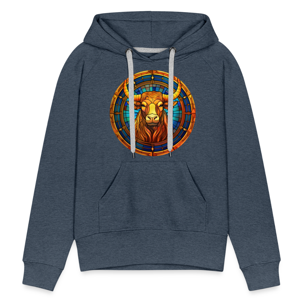 Women’s Mosaic Taurus Premium Hoodie - heather denim