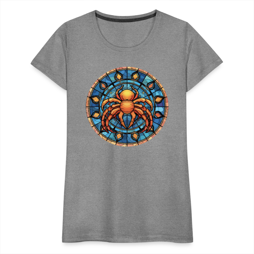 Women’s Mosaic Cancer Premium T-Shirt - heather gray