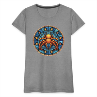 Thumbnail for Women’s Mosaic Cancer Premium T-Shirt - heather gray