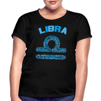 Thumbnail for Women's Power Words Libra Relaxed Fit T-Shirt - black