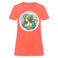 Thumbnail for Women's Symbol Virgo T-Shirt - heather coral