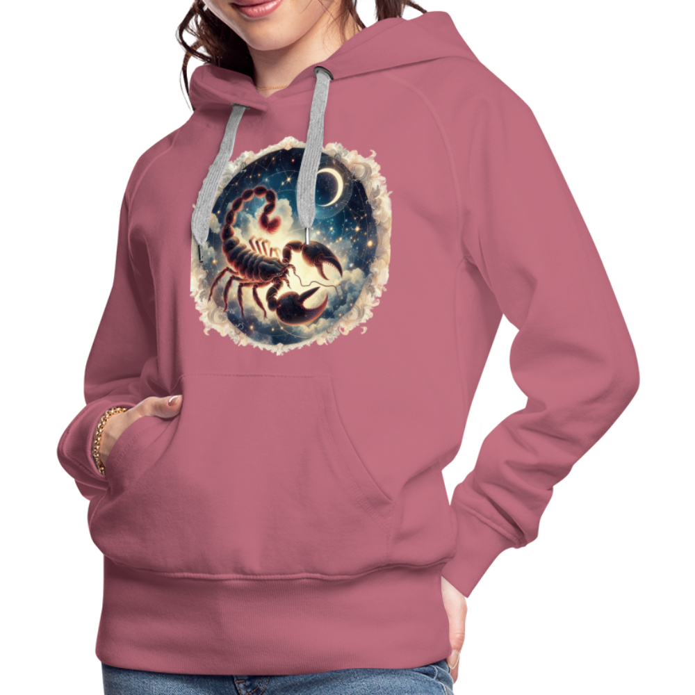 Women’s Mythical Scorpio Premium Hoodie - mauve