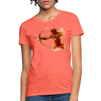 Thumbnail for Women's Mythical Sagittarius T-Shirt - heather coral