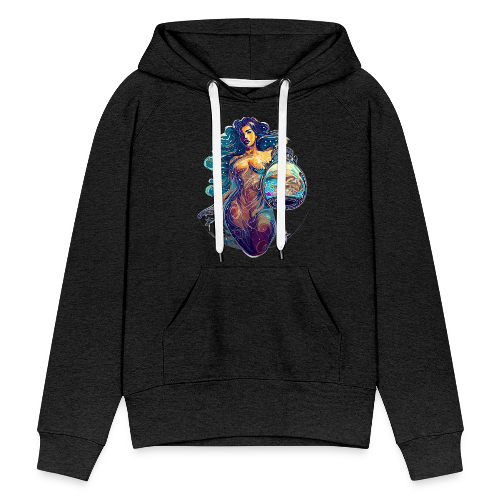 Women’s Mythical Aquarius Premium Hoodie - charcoal grey