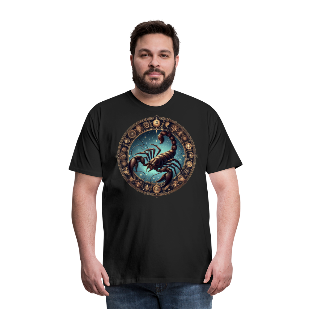 Men's Mythical Scorpio Premium T-Shirt - black