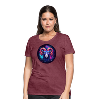 Thumbnail for Women’s Magic Aries Premium T-Shirt - heather burgundy