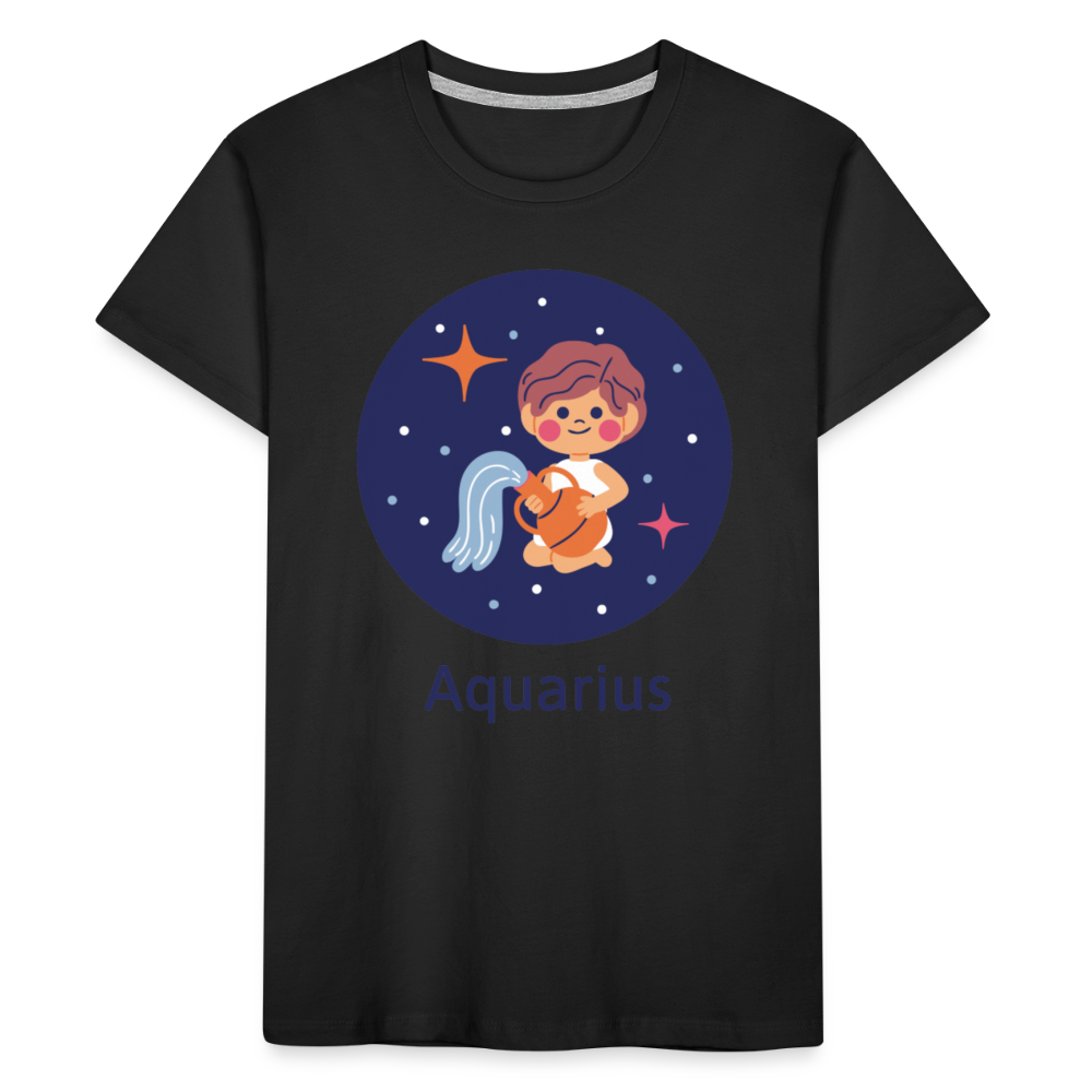 Kid’s Bluey Aquarius Premium Organic T-Shirt - black