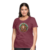 Thumbnail for Women’s Mythical Virgo Premium T-Shirt - heather burgundy