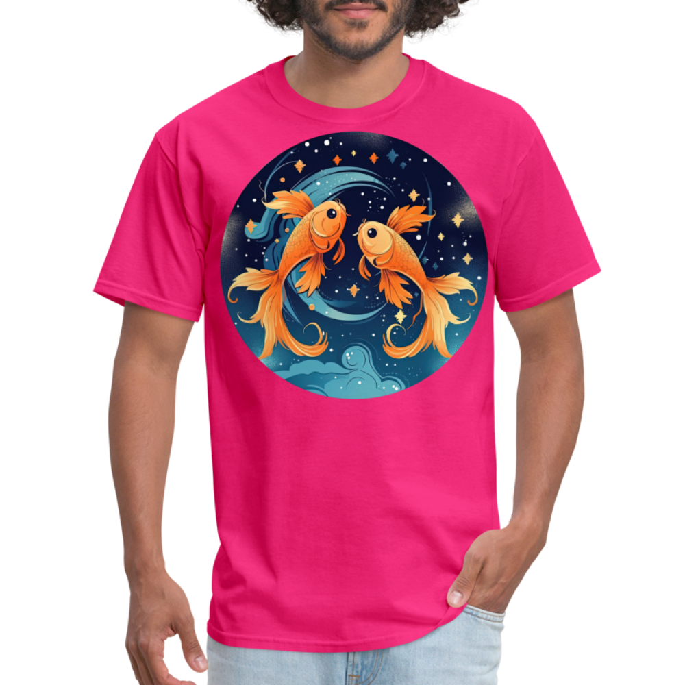 Men's Magic Pisces Classic T-Shirt - fuchsia