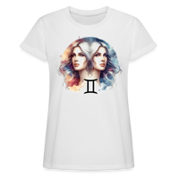 Thumbnail for Women's Mythical Gemini Relaxed Fit T-Shirt - white