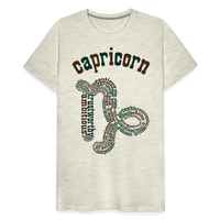 Thumbnail for Men's Power Words Capricorn Premium T-Shirt - heather oatmeal