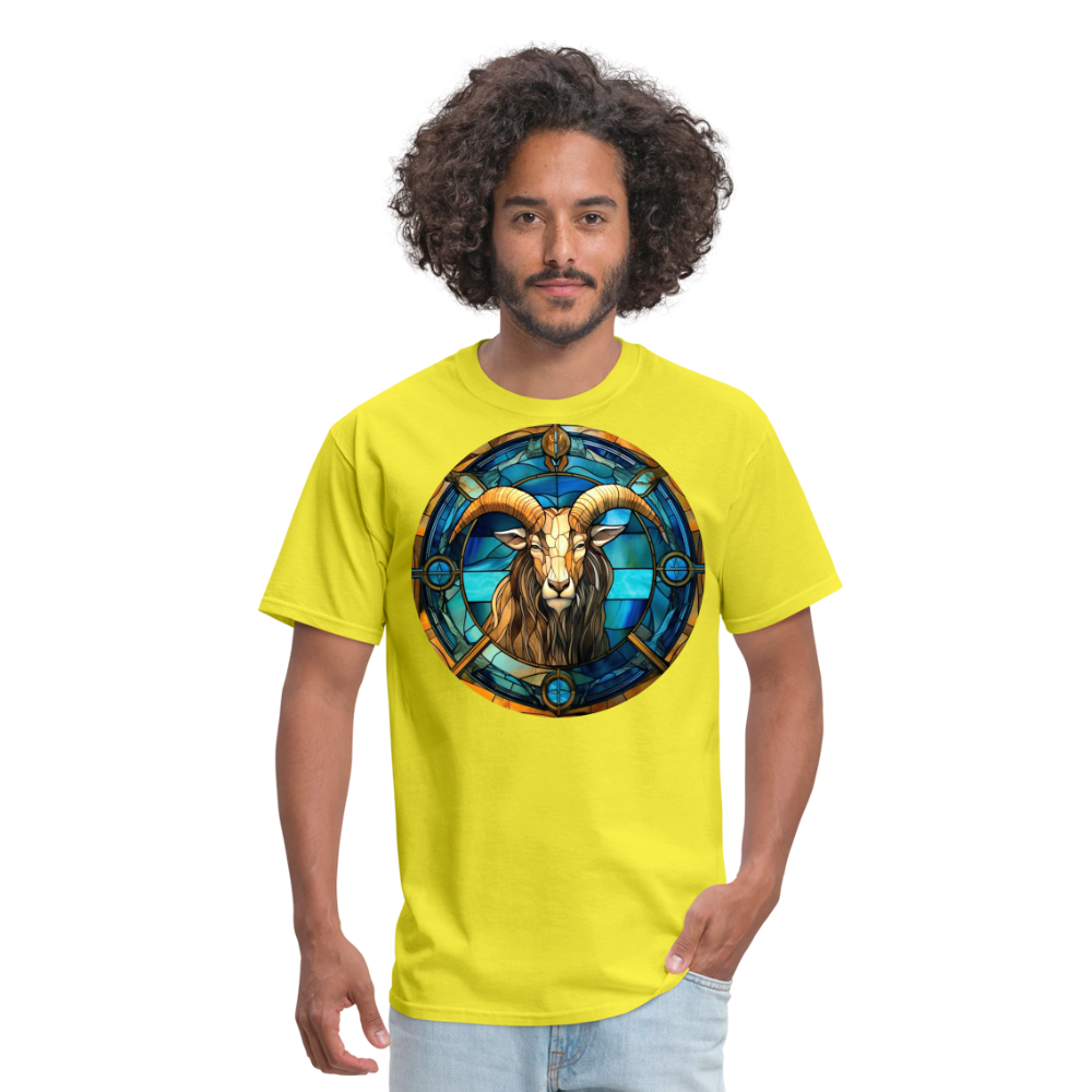 Men's Mosaic Capricorn Classic T-Shirt - yellow