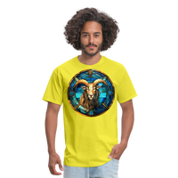 Thumbnail for Men's Mosaic Capricorn Classic T-Shirt - yellow