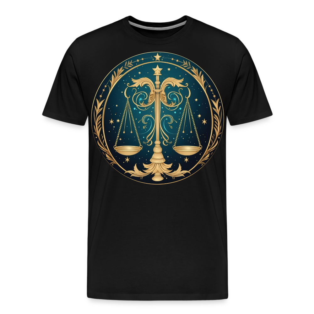 Men's Mystic Libra Premium T-Shirt - black