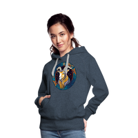 Thumbnail for Women’s Mythical Capricorn Premium Hoodie - heather denim