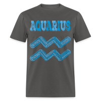 Thumbnail for Men's Power Words Aquarius Classic T-Shirt - charcoal