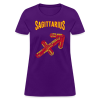 Thumbnail for Women's Power Words Sagittarius T-Shirt - purple