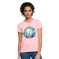 Thumbnail for Women's Mythical Libra T-Shirt - pink