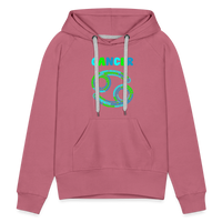 Thumbnail for Women's Power Words Cancer Premium Hoodie - mauve