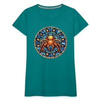 Thumbnail for Women’s Mosaic Cancer Premium T-Shirt - teal