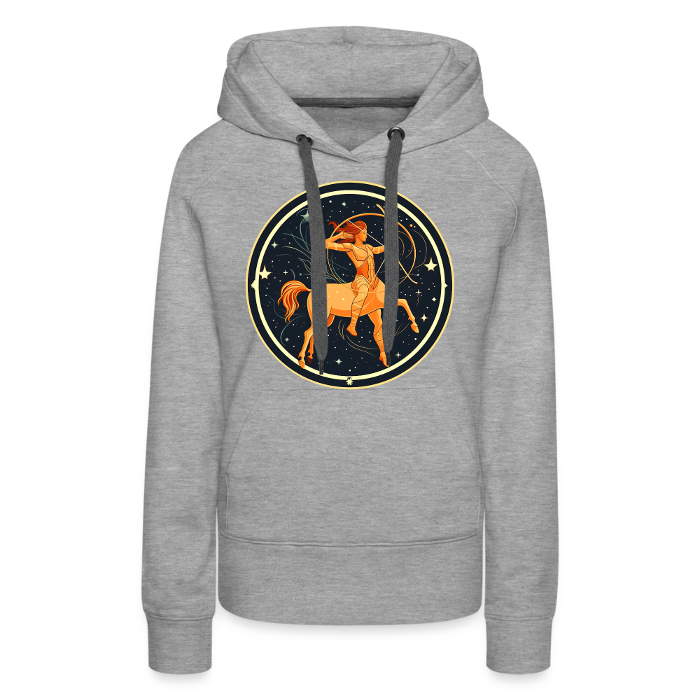 Women’s Mystic Sagittarius Premium Hoodie - heather grey