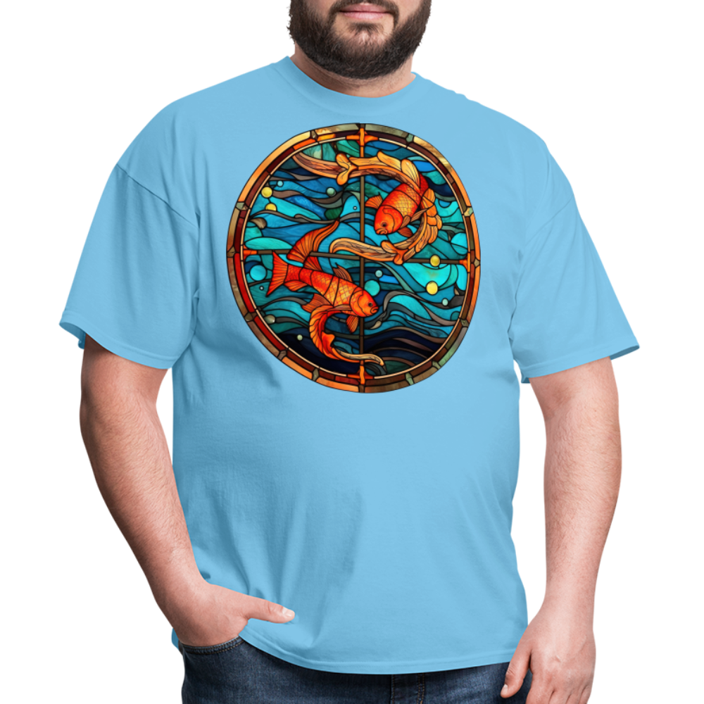 Men's Mosaic Pisces Classic T-Shirt - aquatic blue