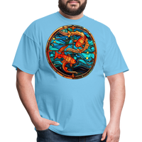 Thumbnail for Men's Mosaic Pisces Classic T-Shirt - aquatic blue