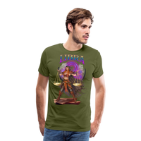 Thumbnail for Men's Astral Libra Premium T-Shirt - olive green