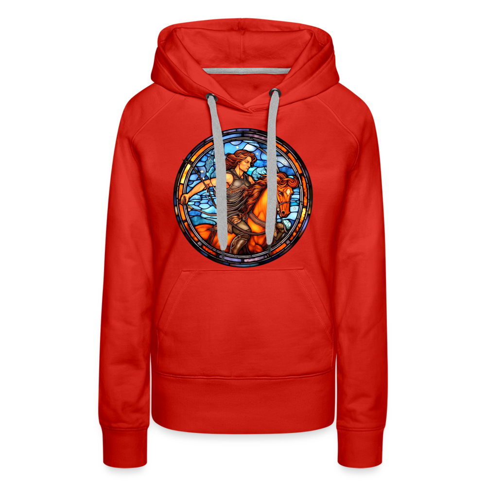 Women’s Mosaic Sagittarius Premium Hoodie - red