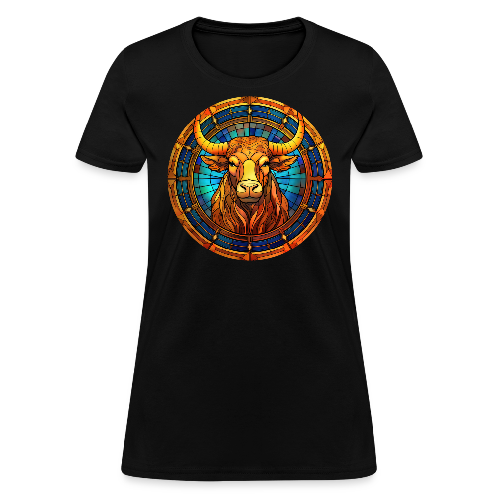 Women's Mosaic Taurus T-Shirt - black