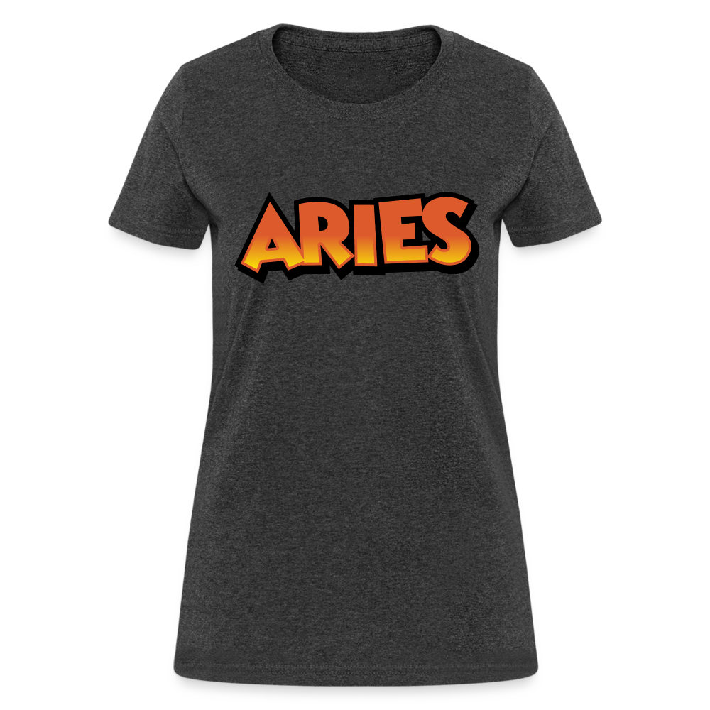 Women's Aries New Design T-Shirt - heather black