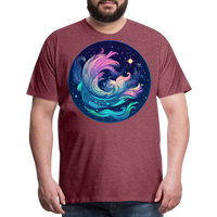 Thumbnail for Men's Magic Aquarius Premium T-Shirt - heather burgundy