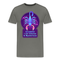 Thumbnail for Men's Neon Scorpio Premium T-Shirt - asphalt gray