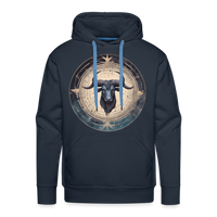 Thumbnail for Men’s Mythical Taurus Premium Hoodie - navy