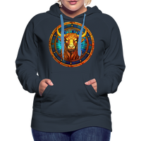 Thumbnail for Women’s Mosaic Taurus Premium Hoodie - navy