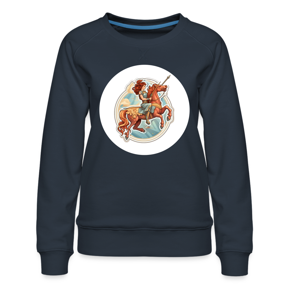 Women’s Symbol Sagittarius Premium Sweatshirt - navy