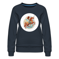 Thumbnail for Women’s Symbol Sagittarius Premium Sweatshirt - navy