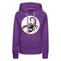 Thumbnail for Women’s Magic Scorpio Premium Hoodie - purple 