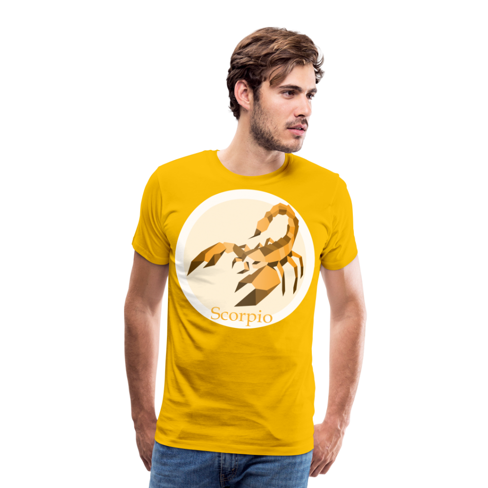 Men's Mosaic Scorpio Premium T-Shirt - sun yellow