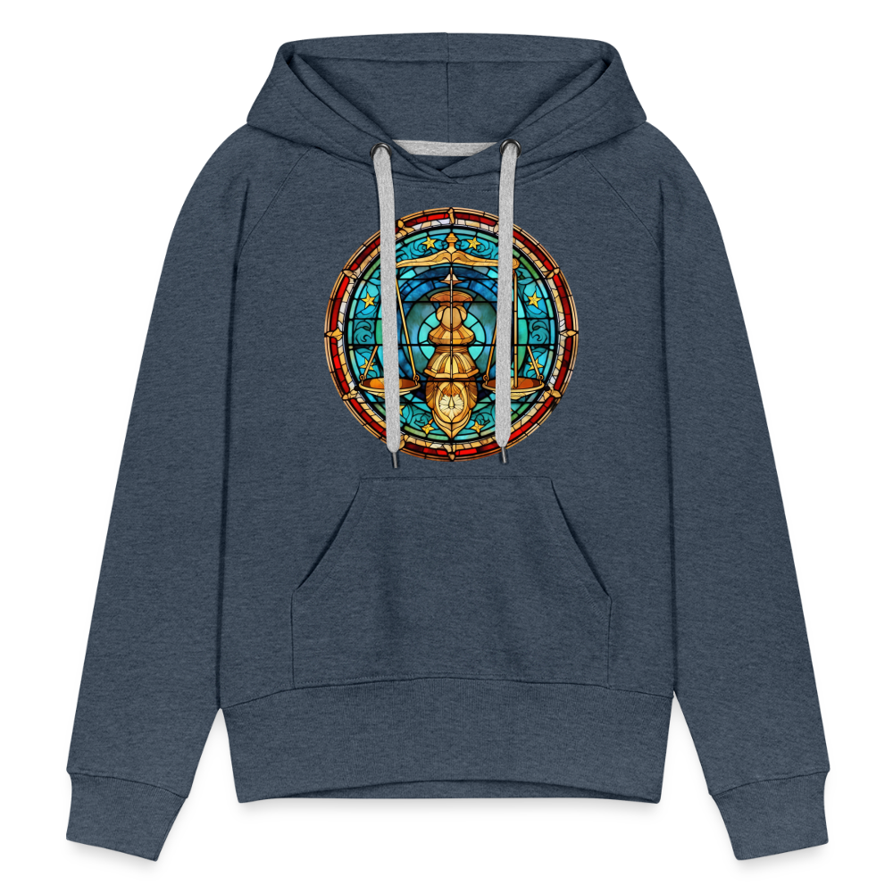 Women’s Mosaic Libra Premium Hoodie - heather denim